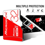 MICRODATA 32 GB High Speed ​​U1 Rot und Weiß TF (Micro SD) Speicherkarte, 32 GB