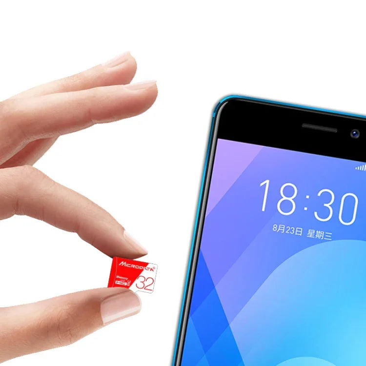 MICRODATA 32 GB High Speed ​​U1 Rot und Weiß TF (Micro SD) Speicherkarte, 32 GB