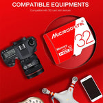 MICRODATA 32 GB High Speed ​​U1 Rot und Weiß TF (Micro SD) Speicherkarte, 32 GB