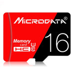 MICRODATA 16 GB High Speed ​​U1 Rot und Schwarz TF (Micro SD) Speicherkarte, 16 GB