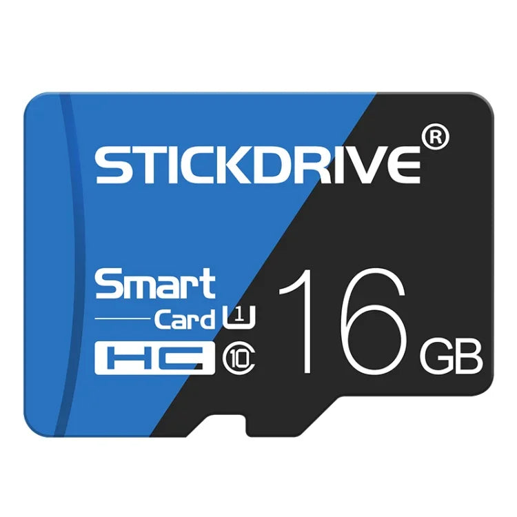 STICKDRIVE 16 GB High Speed ​​U1 Blau und Schwarz TF (Micro SD) Speicherkarte, 16 GB