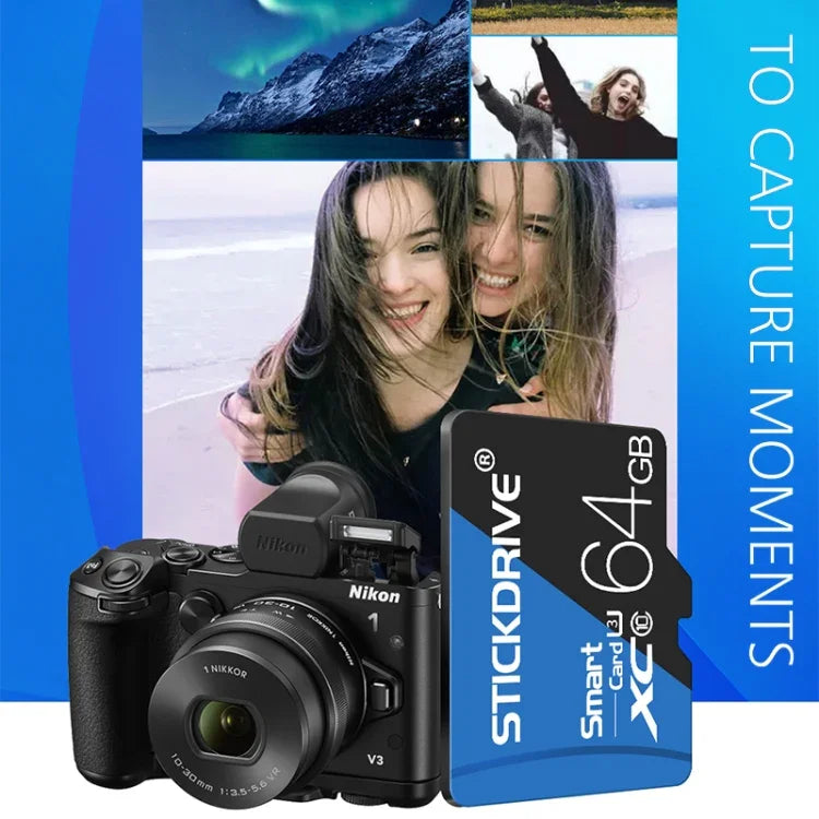 STICKDRIVE 32 GB High Speed ​​U1 Blau und Schwarz TF (Micro SD) Speicherkarte, 32 GB