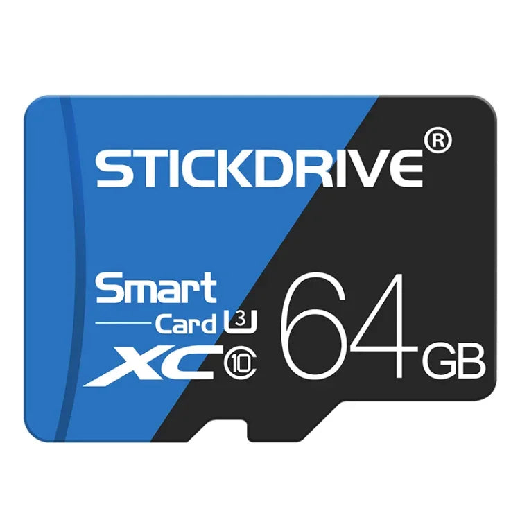 STICKDRIVE 64 GB High Speed ​​U3 Blau und Schwarz TF (Micro SD) Speicherkarte, 64 GB