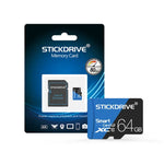 STICKDRIVE 64 GB High Speed ​​U3 Blau und Schwarz TF (Micro SD) Speicherkarte, 64 GB