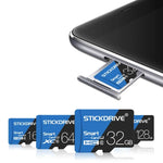 STICKDRIVE 128 GB High Speed ​​U3 Blau und Schwarz TF (Micro SD) Speicherkarte, 128 GB