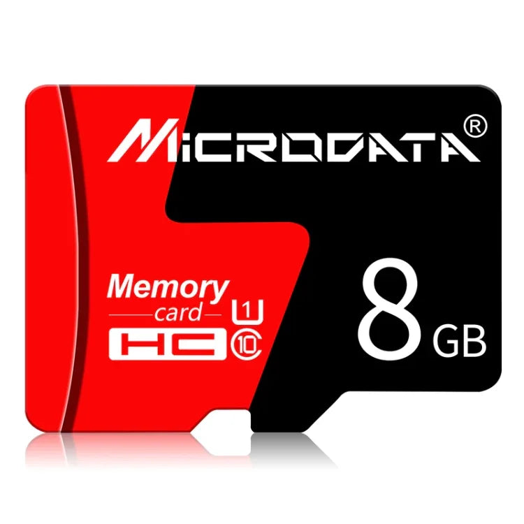 MICRODATA 8GB U1 Rot und Schwarz TF (Micro SD) Speicherkarte, 8GB