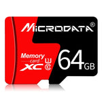 MICRODATA 64GB U3 Rot und Schwarz TF (Micro SD) Speicherkarte, 64GB