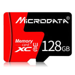MICRODATA 128GB U3 Rot und Schwarz TF (Micro SD) Speicherkarte, 128GB