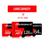 MICRODATA 128GB U3 Rot und Schwarz TF (Micro SD) Speicherkarte, 128GB