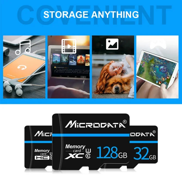 MICRODATA 32GB U1 Blue Line und Black TF (Micro SD) Speicherkarte, 32GB