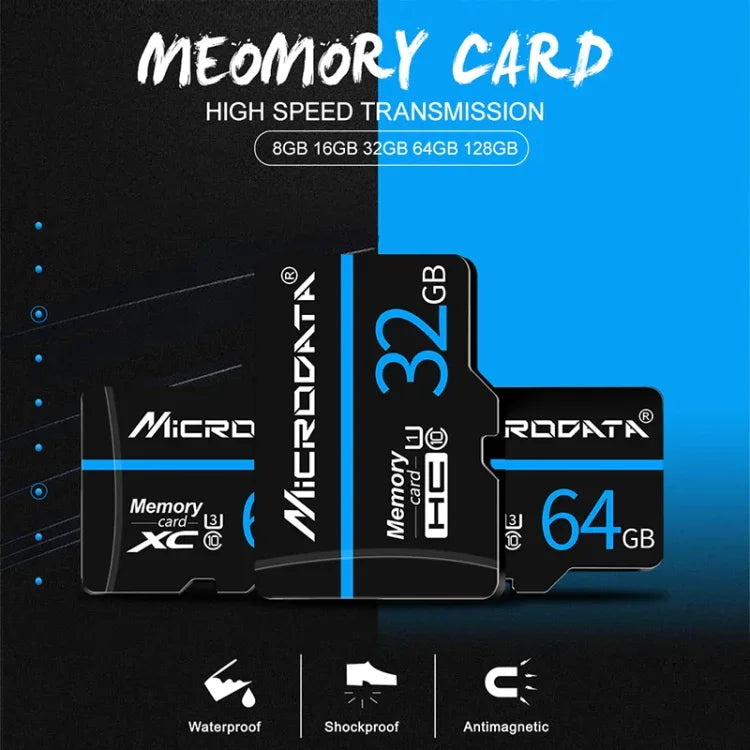MICRODATA 32GB U1 Blue Line und Black TF (Micro SD) Speicherkarte, 32GB