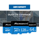 MICRODATA 64GB U3 Blau und Schwarz TF (Micro SD) Speicherkarte, 64GB