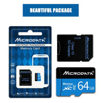 MICRODATA 64GB U3 Blau und Schwarz TF (Micro SD) Speicherkarte, 64GB