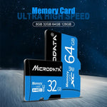 MICRODATA 128GB U3 Blau und Schwarz TF (Micro SD) Speicherkarte, 128GB