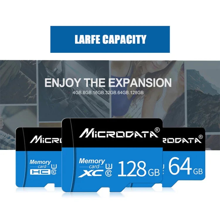 MICRODATA 128GB U3 Blau und Schwarz TF (Micro SD) Speicherkarte, 128GB