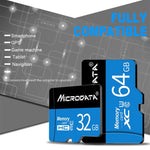 MICRODATA 128GB U3 Blau und Schwarz TF (Micro SD) Speicherkarte, 128GB