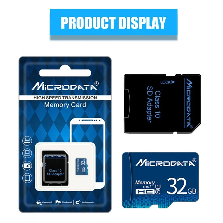MICRODATA 32GB U1 Blaue TF (Micro SD) Speicherkarte, 32 GB