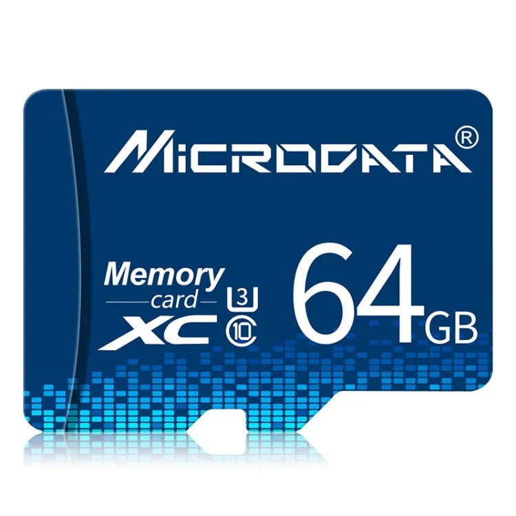 MICRODATA 64GB U3 Blue TF (Micro SD) Speicherkarte, 64GB