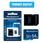MICRODATA 64GB U3 Blue TF (Micro SD) Speicherkarte, 64GB
