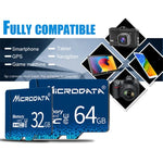 MICRODATA 128GB U3 Blue TF (Micro SD) Speicherkarte, 128GB