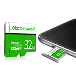 MICRODATA 16GB U1 Grün und Weiß TF (Micro SD) Speicherkarte, 16GB