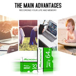 MICRODATA 32GB U1 Grün und Weiß TF (Micro SD) Speicherkarte, 32GB