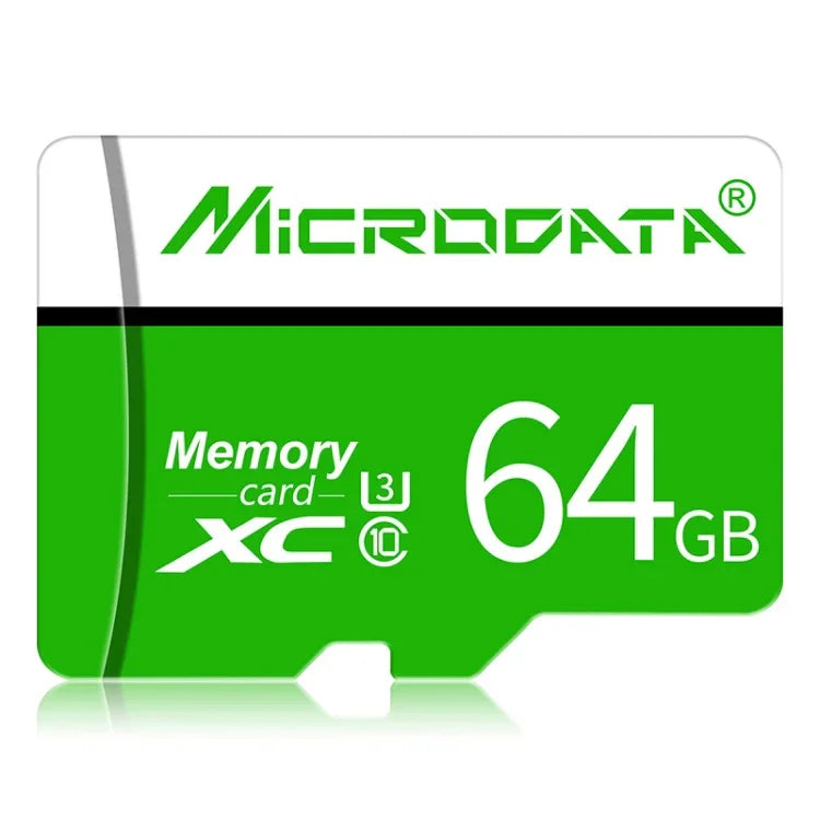 MICRODATA 64GB U3 Grün und Weiß TF (Micro SD) Speicherkarte, 64GB