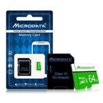 MICRODATA 64GB U3 Grün und Weiß TF (Micro SD) Speicherkarte, 64GB