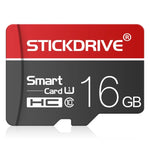 STICKDRIVE 16GB U1 White Line Red and Black TF (Micro SD) Speicherkarte, 16GB