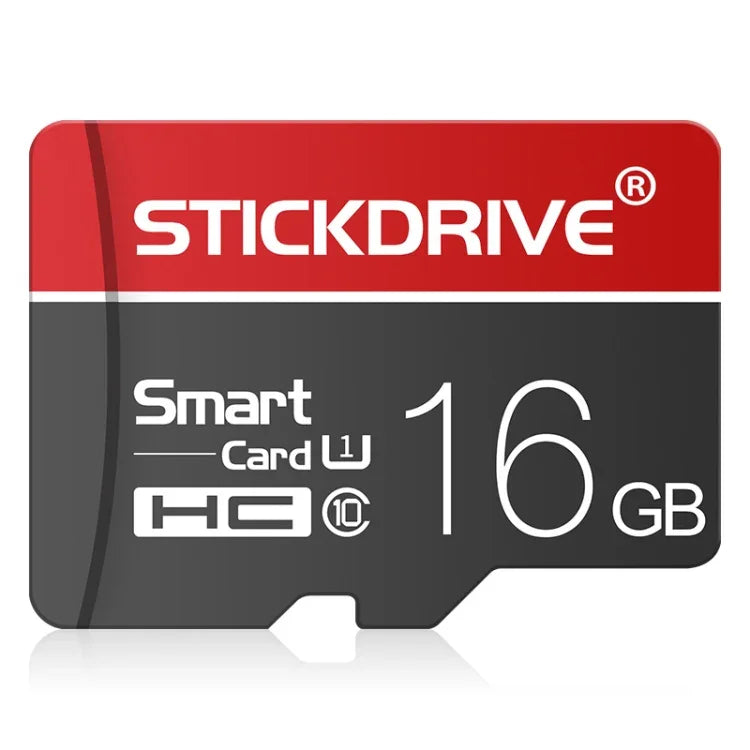 STICKDRIVE 16GB U1 White Line Red and Black TF (Micro SD) Speicherkarte, 16GB