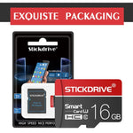 STICKDRIVE 16GB U1 White Line Red and Black TF (Micro SD) Speicherkarte, 16GB