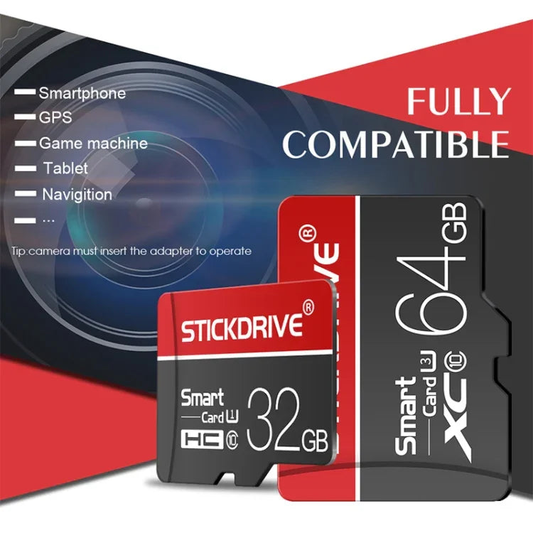 STICKDRIVE 16GB U1 White Line Red and Black TF (Micro SD) Speicherkarte, 16GB