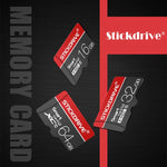STICKDRIVE 16GB U1 White Line Red and Black TF (Micro SD) Speicherkarte, 16GB