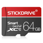STICKDRIVE 64GB U3 White Line Red and Black TF (Micro SD) Speicherkarte, 64GB