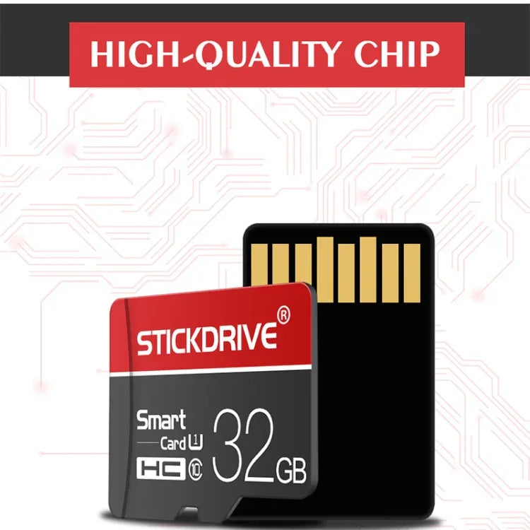 STICKDRIVE 64GB U3 White Line Red and Black TF (Micro SD) Speicherkarte, 64GB