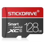 STICKDRIVE 128GB U3 White Line Red and Black TF (Micro SD) Speicherkarte, 128GB