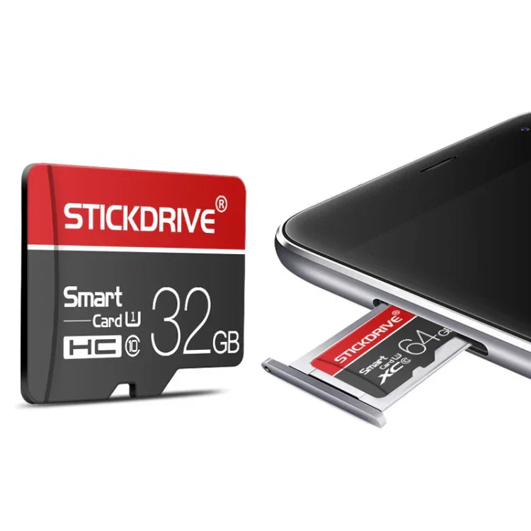 STICKDRIVE 128GB U3 White Line Red and Black TF (Micro SD) Speicherkarte, 128GB