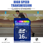 Microdrive 16 GB High-Speed-SD-Speicherkarte der Klasse 10 für alle digitalen Geräte mit SD-Kartensteckplatz, 16 GB
