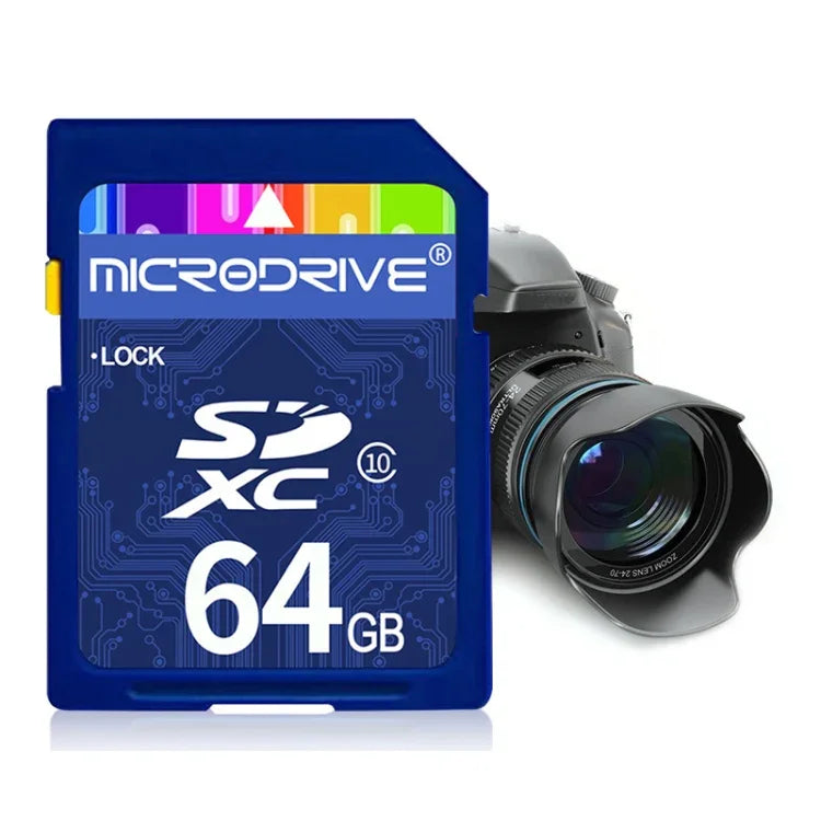 Microdrive 64 GB High-Speed-SD-Speicherkarte der Klasse 10 für alle digitalen Geräte mit SD-Kartensteckplatz, 64 GB