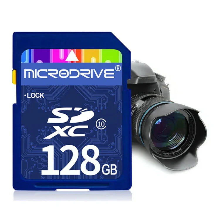 Microdrive 128 GB High-Speed-SD-Speicherkarte der Klasse 10 für alle digitalen Geräte mit SD-Kartensteckplatz, 128 GB