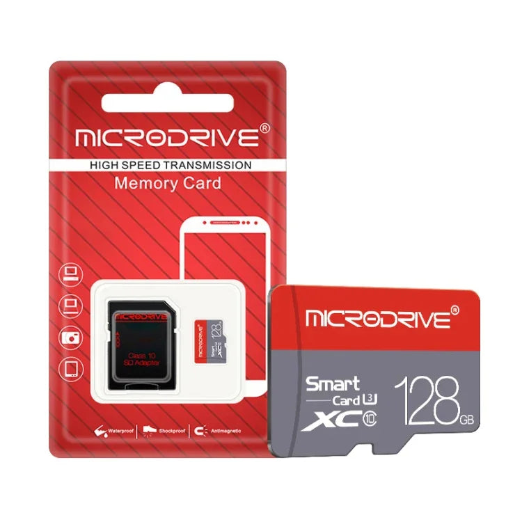 Microdrive 128 GB High Speed ​​Class 10 Micro SD (TF) Speicherkarte, 128 GB