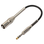 30cm XLR 3-poliger Stecker zu 1/4 Zoll (6,35mm) Buchse Stereo Mikrofon Audiokabel, BK2077KM