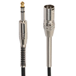 30cm XLR 3-poliger Stecker zu 1/4 Zoll (6,35mm) Buchse Stereo Mikrofon Audiokabel, BK2077KM