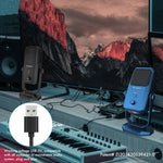 Yanmai SF-900 Multifunktionales Vier-Richtungs-Studioaufnahme-Kondensatormikrofon mit Tischständer