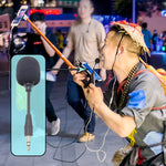 ZJ002MR-01 Stereo 3,5mm Stecker Bluetooth Kabelloses Dolmetscher-Tourguide Megafon Gerade Mikrofon, Stereo