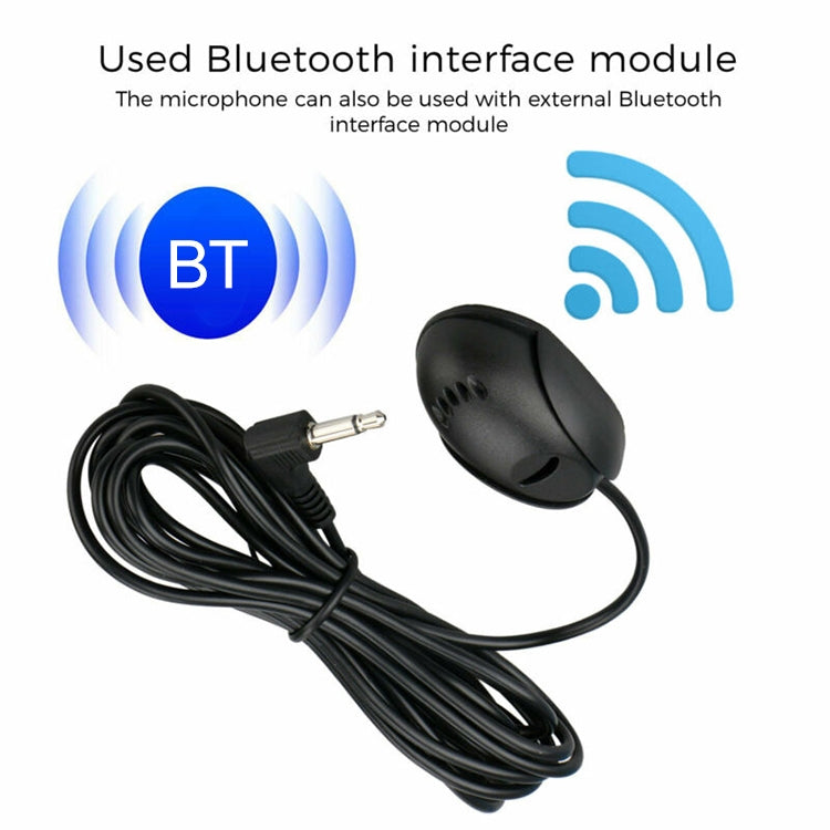 ZJ010MR Mono 2,5mm Winkelstecker Auto-Navigations-GPS-Lautsprecher externes Bluetooth-Mikrofon, Länge: 3m, 2,5mm