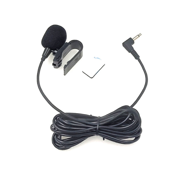ZJ025MR Aufklebbares Clip-On Lavalier Mono Mikrofon für Auto GPS / Bluetooth-fähiges Audio DVD externes Mikrofon, Kabellänge: 3m, 90-Grad-Winkel 2,5mm Klinke, Winkel 2,5mm Klinke Mono