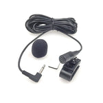ZJ025MR Aufklebbares Clip-On Lavalier Mono Mikrofon für Auto GPS / Bluetooth-fähiges Audio DVD externes Mikrofon, Kabellänge: 3m, 90-Grad-Winkel 2,5mm Klinke, Winkel 2,5mm Klinke Mono
