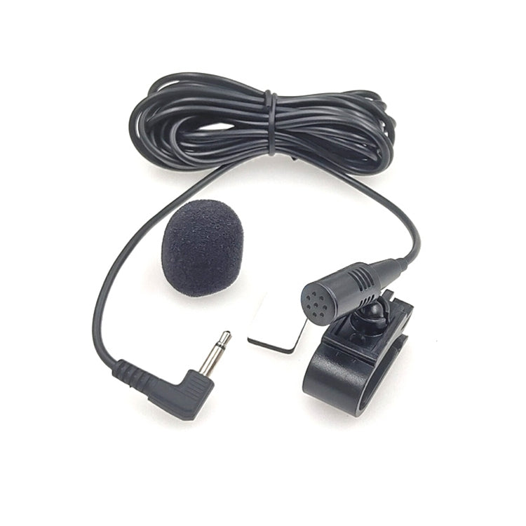 ZJ025MR Aufklebbares Clip-On Lavalier Mono Mikrofon für Auto GPS / Bluetooth-fähiges Audio DVD externes Mikrofon, Kabellänge: 3m, 90-Grad-Winkel 3,5mm Klinke, Winkel 3,5mm Klinke Mono