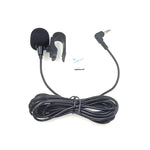 ZJ025MR Aufklebbares Clip-On Lavalier Stereo Mikrofon für Auto GPS / Bluetooth-fähiges Audio DVD externes Mikrofon, Kabellänge: 3m, 90-Grad-Winkel 2,5mm Klinke, Winkel 2,5mm Klinke Stereo